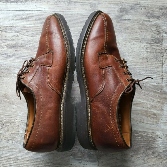 Allen Edmonds Mens Mapleton Brown Leather Lace Up Oxford Dress Shoes Size 9.5 B main image 6